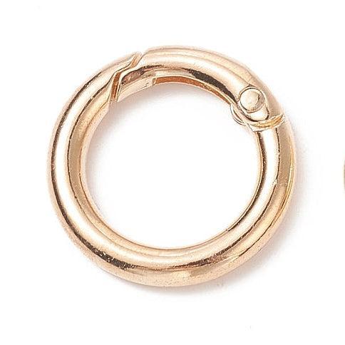 Veerring O-Ring Alloy Licht Goud 25mm - per stuk-Sluitingen-Kraaltjes van Renate
