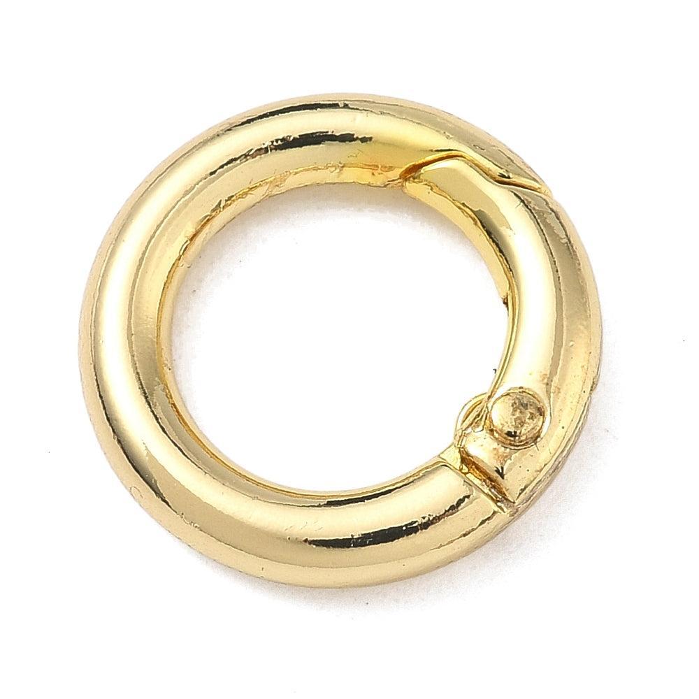 Veerring Sluiting Alloy Goud rond 19mm - per stuk-Sluitingen-Kraaltjes van Renate
