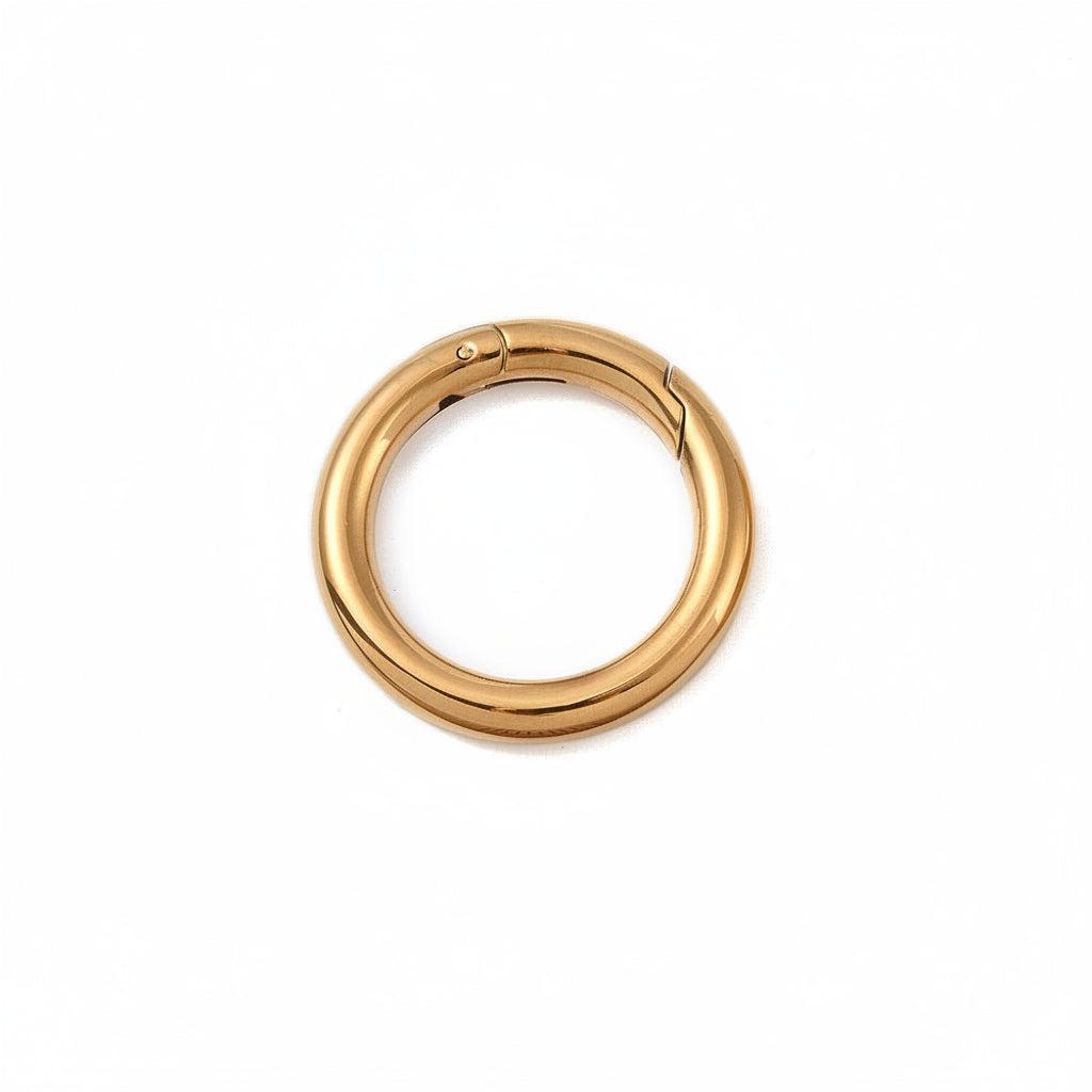Veerring Sluiting Premium RVS Goud 28x3.8mm - per stuk-Sluitingen-Kraaltjes van Renate