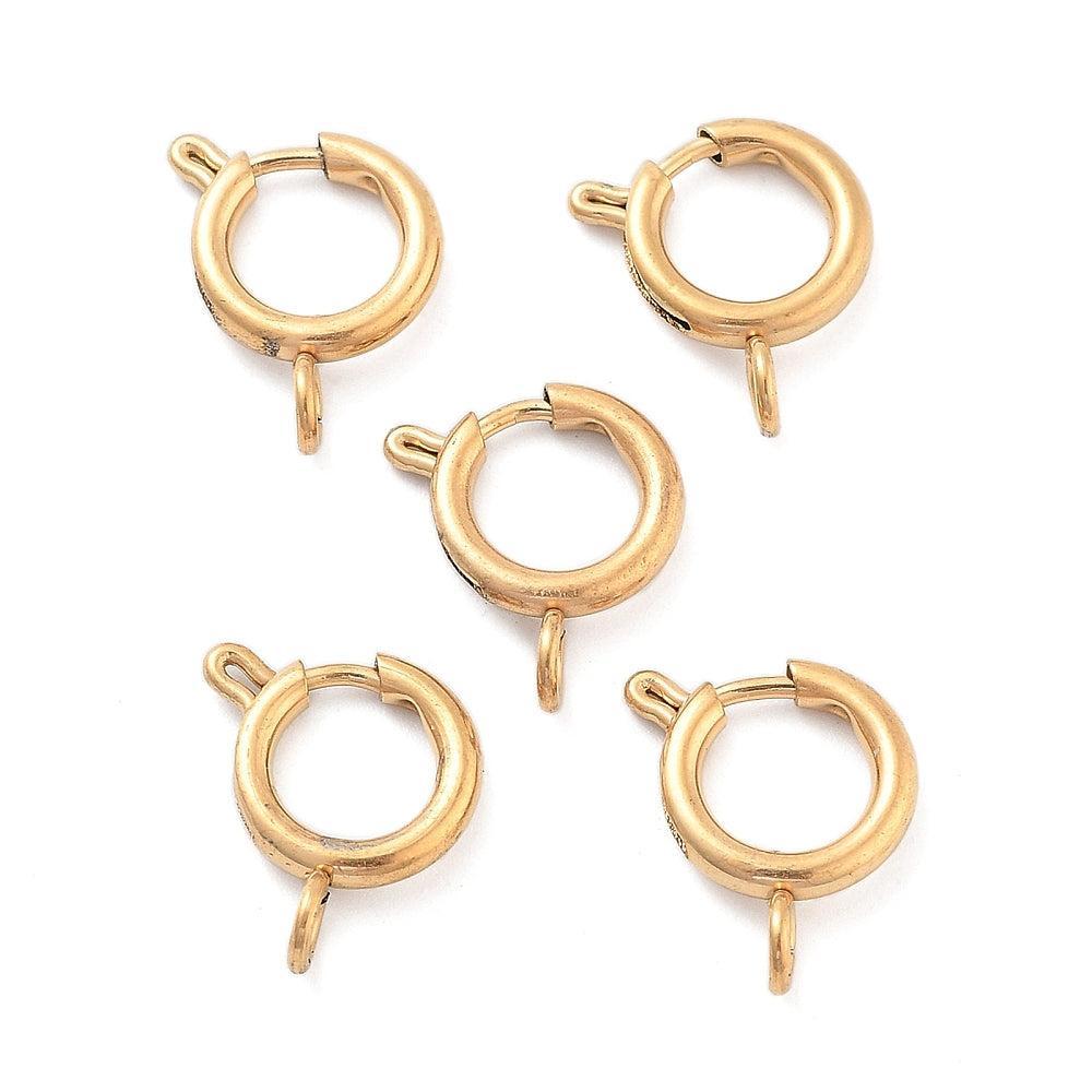 Veersluiting Goud 12x10mm - per stuk-Sluitingen-Kraaltjes van Renate
