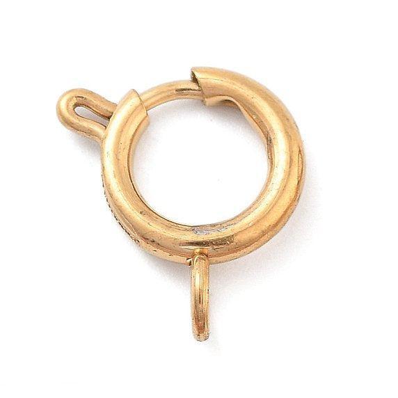 Veersluiting Goud 12x10mm - per stuk-Sluitingen-Kraaltjes van Renate