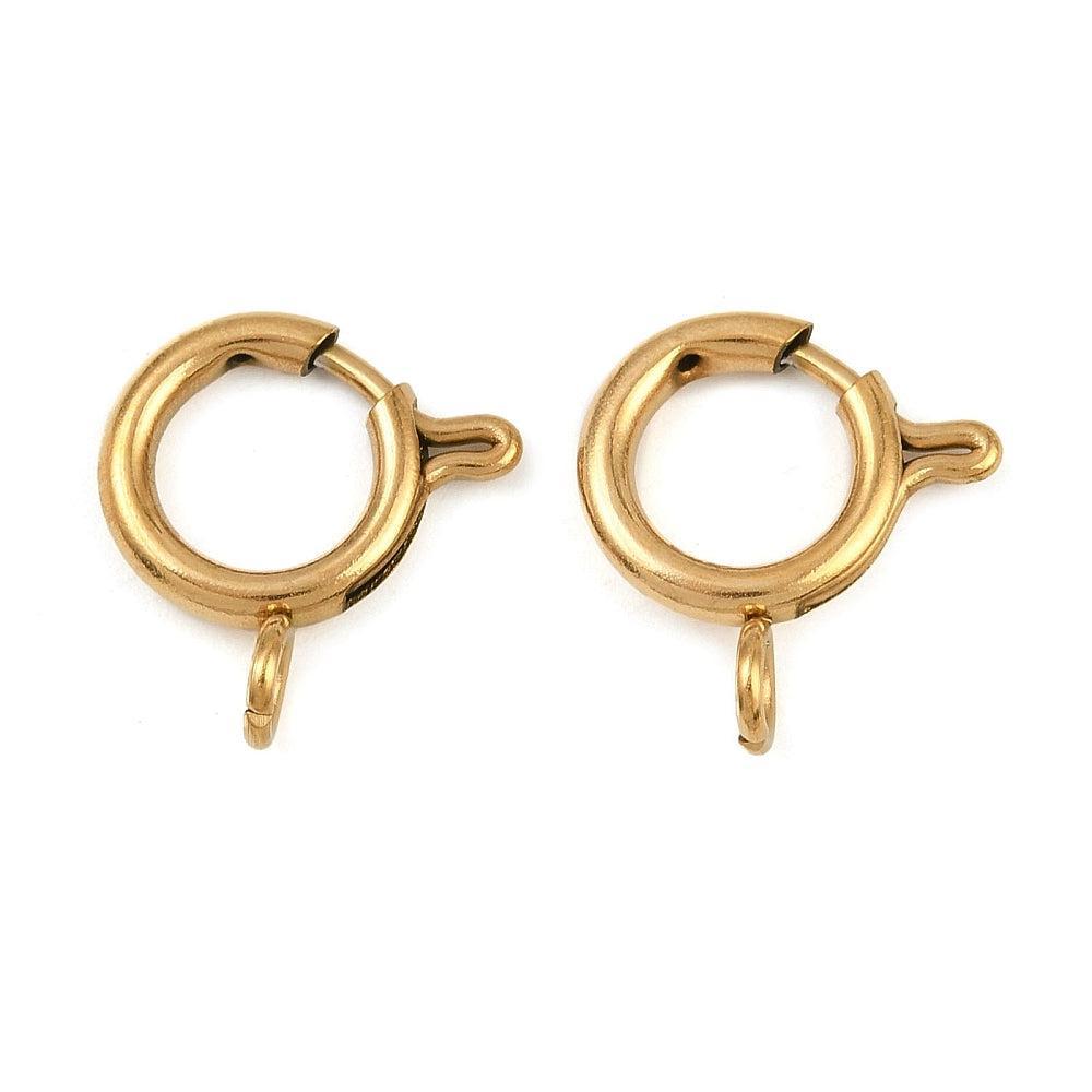 Veersluiting Goud 16.5x12mm - per stuk-Sluitingen-Kraaltjes van Renate