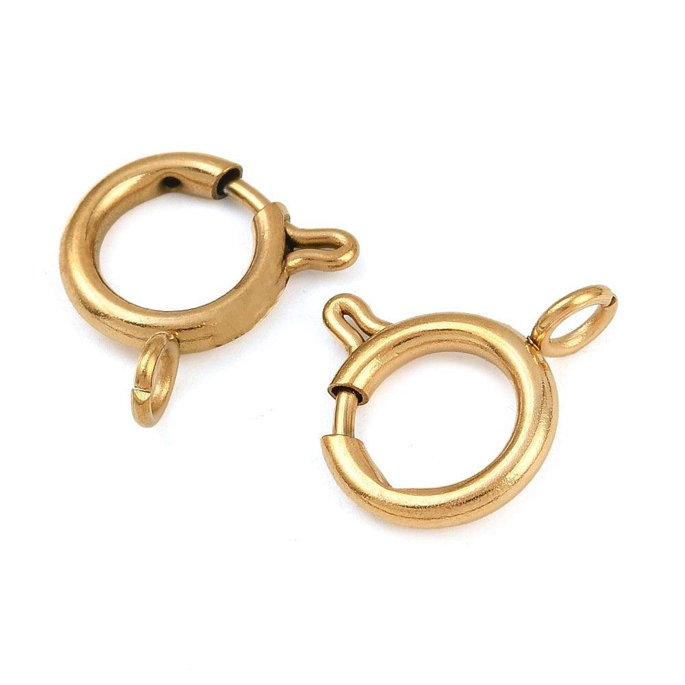 Veersluiting Goud 16.5x12mm - per stuk-Sluitingen-Kraaltjes van Renate
