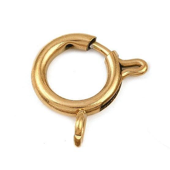 Veersluiting Goud 16.5x12mm - per stuk-Sluitingen-Kraaltjes van Renate