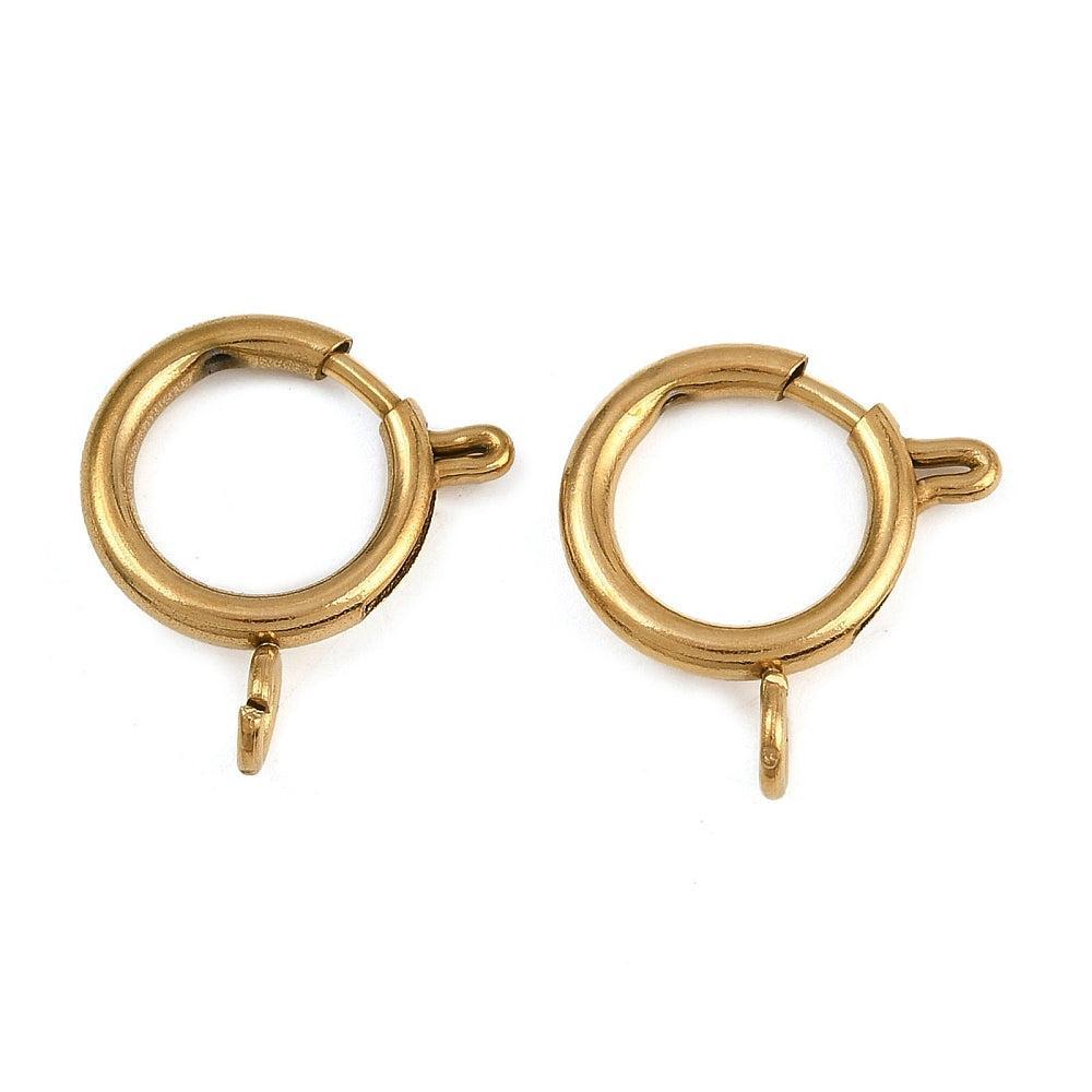 Veersluiting Goud 19x14mm - per stuk-Sluitingen-Kraaltjes van Renate