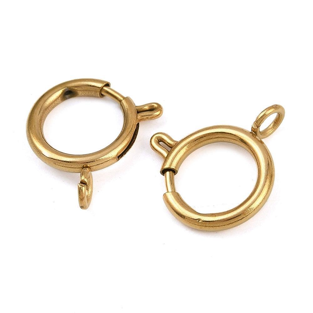 Veersluiting Goud 19x14mm - per stuk-Sluitingen-Kraaltjes van Renate