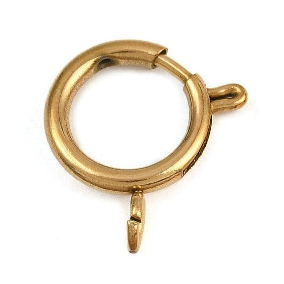 Veersluiting Goud 19x14mm - per stuk-Sluitingen-Kraaltjes van Renate