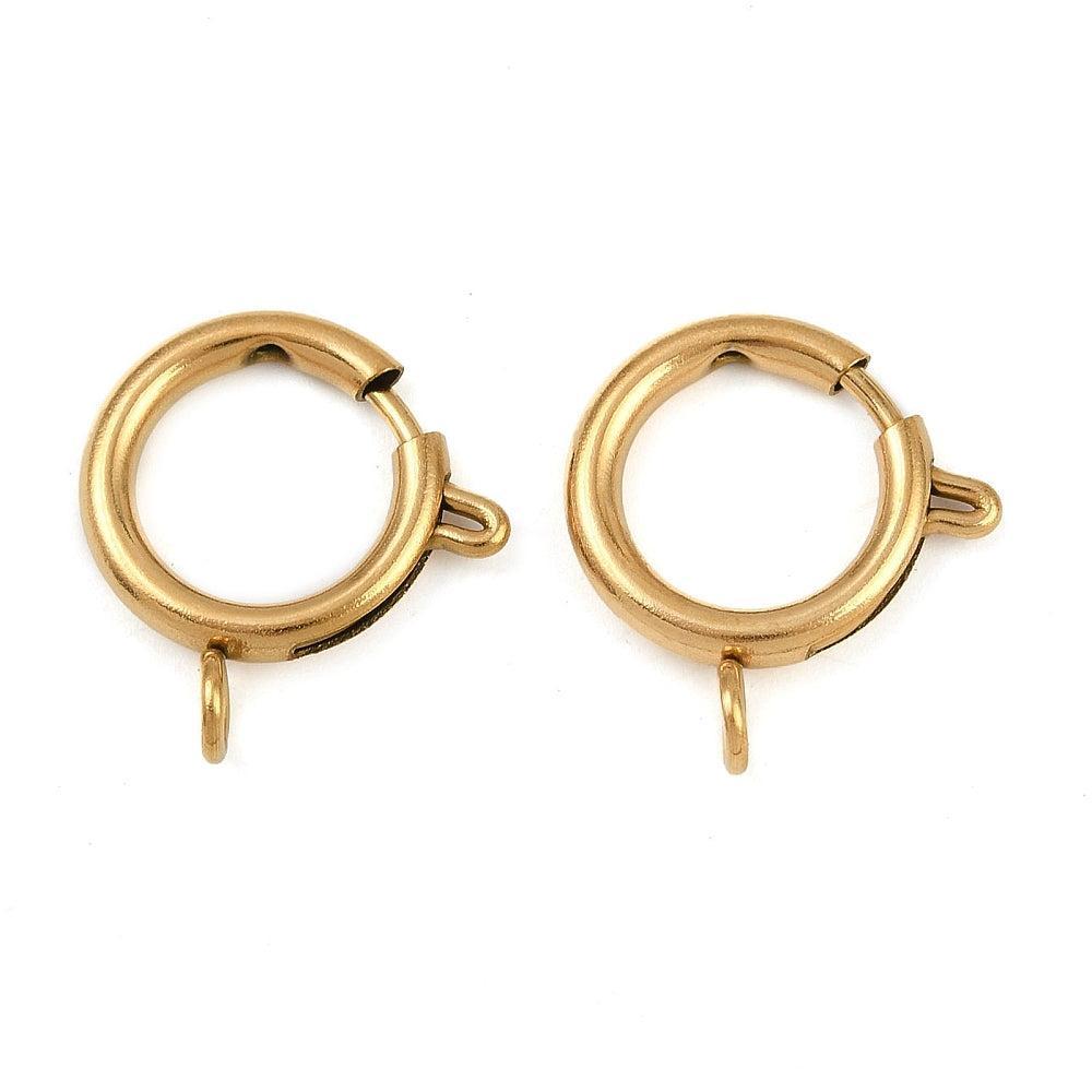 Veersluiting Goud 21x16mm - per stuk-Sluitingen-Kraaltjes van Renate