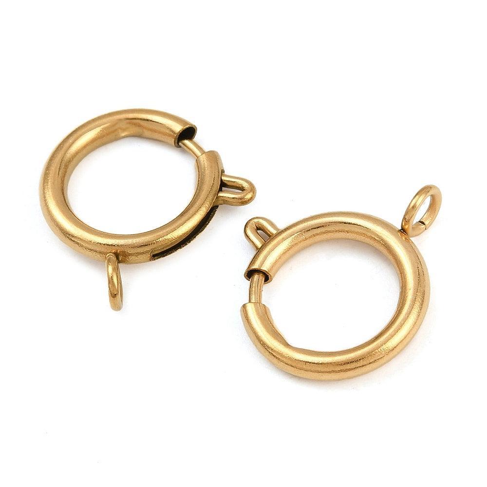 Veersluiting Goud 21x16mm - per stuk-Sluitingen-Kraaltjes van Renate