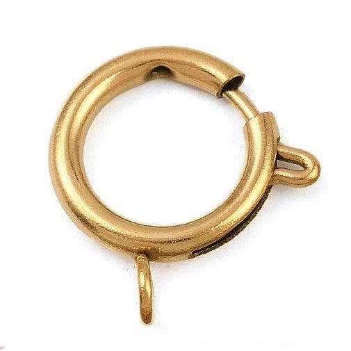 Veersluiting Goud 21x16mm - per stuk-Sluitingen-Kraaltjes van Renate