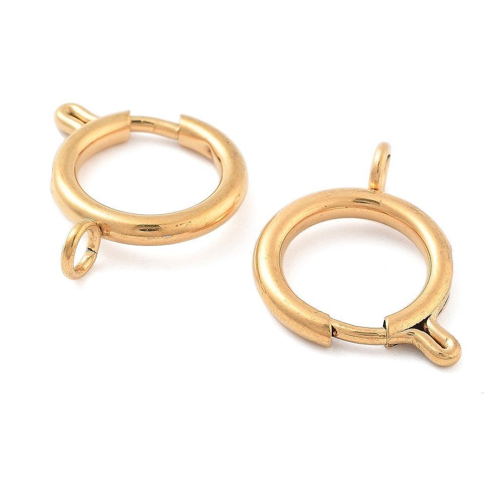 Veersluiting Goud 20mm - per stuk-Sluitingen-Kraaltjes van Renate