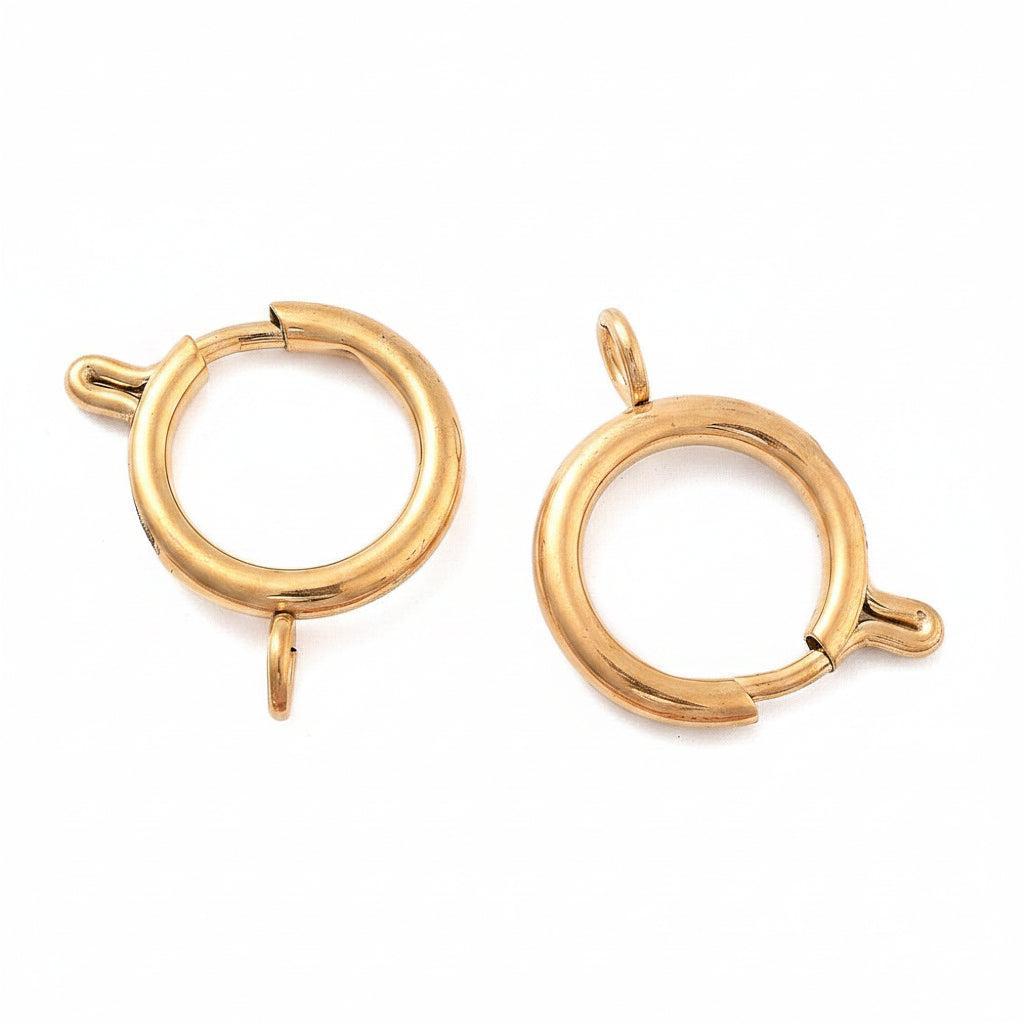 Veersluiting Goud 20mm - per stuk-Sluitingen-Kraaltjes van Renate