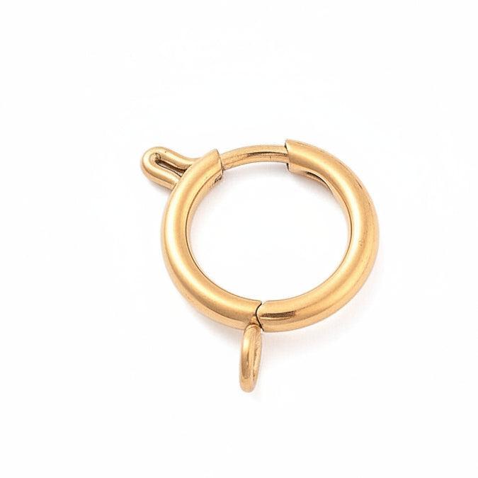 Veersluiting Goud 20mm - per stuk-Sluitingen-Kraaltjes van Renate