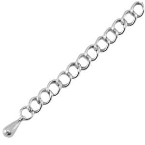 Verlengketting Antiek Zilver DQ Ø3.5mm - 4.5cm-Kraaltjes van Renate