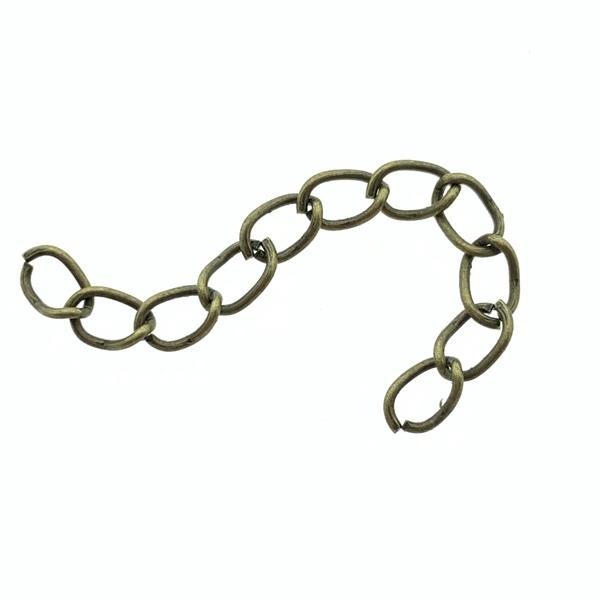 Verlengketting Brons ±50x4mm - 10 stuks-Kraaltjes van Renate