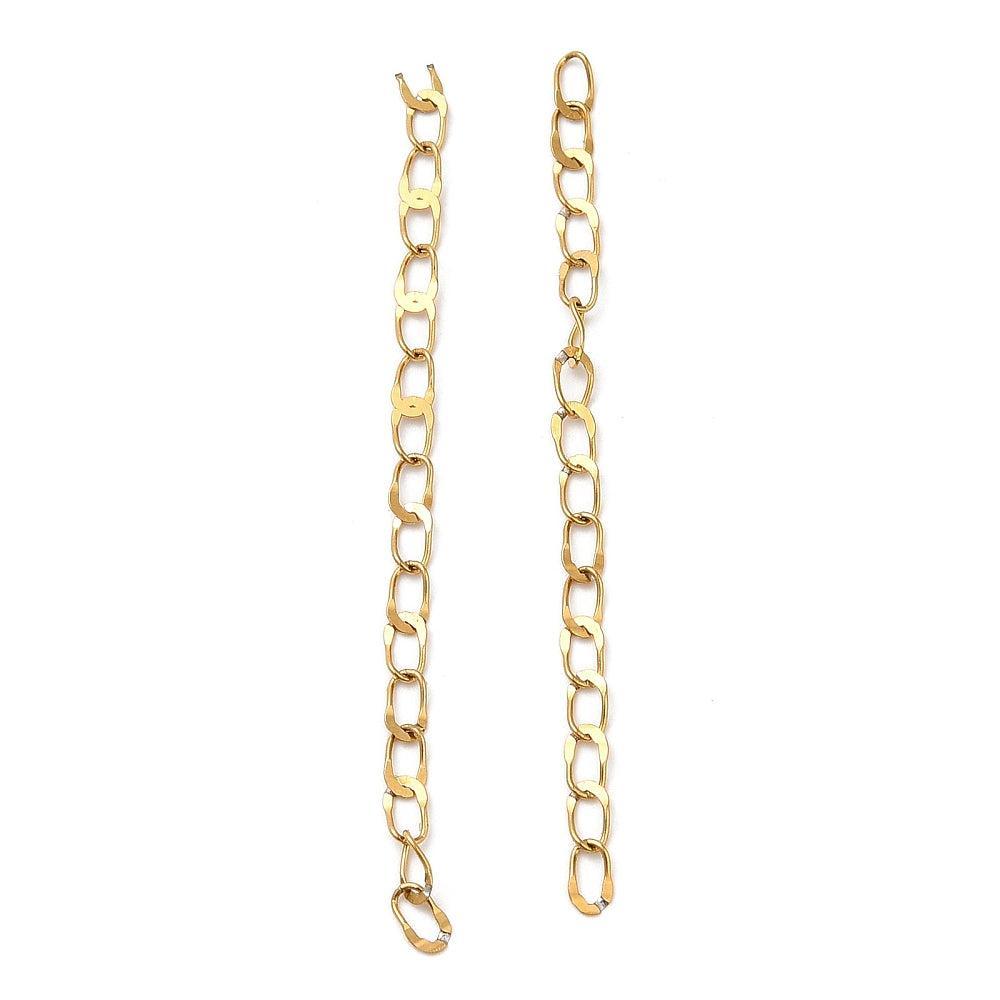 Verlengketting Premium RVS Goud 55mm - per stuk-Sluitingen-Kraaltjes van Renate