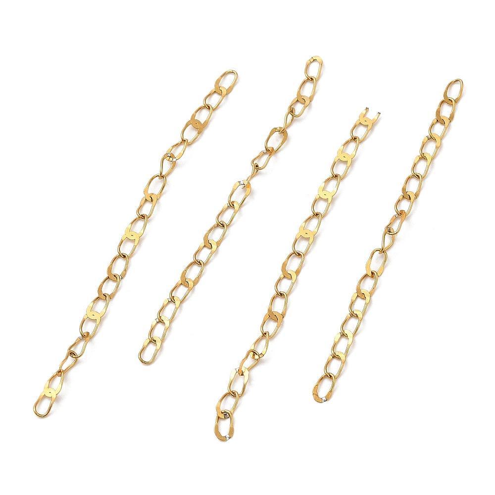 Verlengketting Premium RVS Goud 55mm - per stuk-Sluitingen-Kraaltjes van Renate