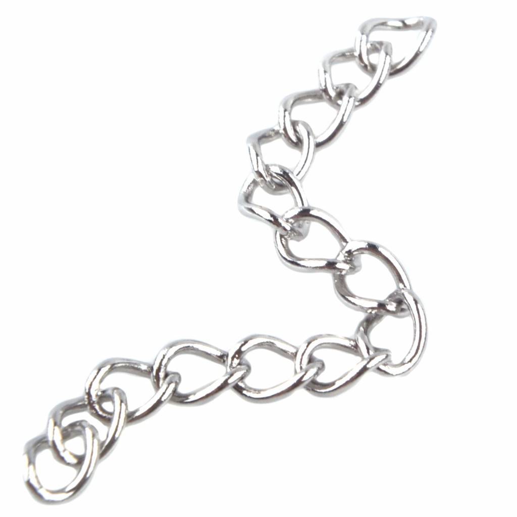 Verlengketting RVS 40x3mm - 5 stuks-Kraaltjes van Renate