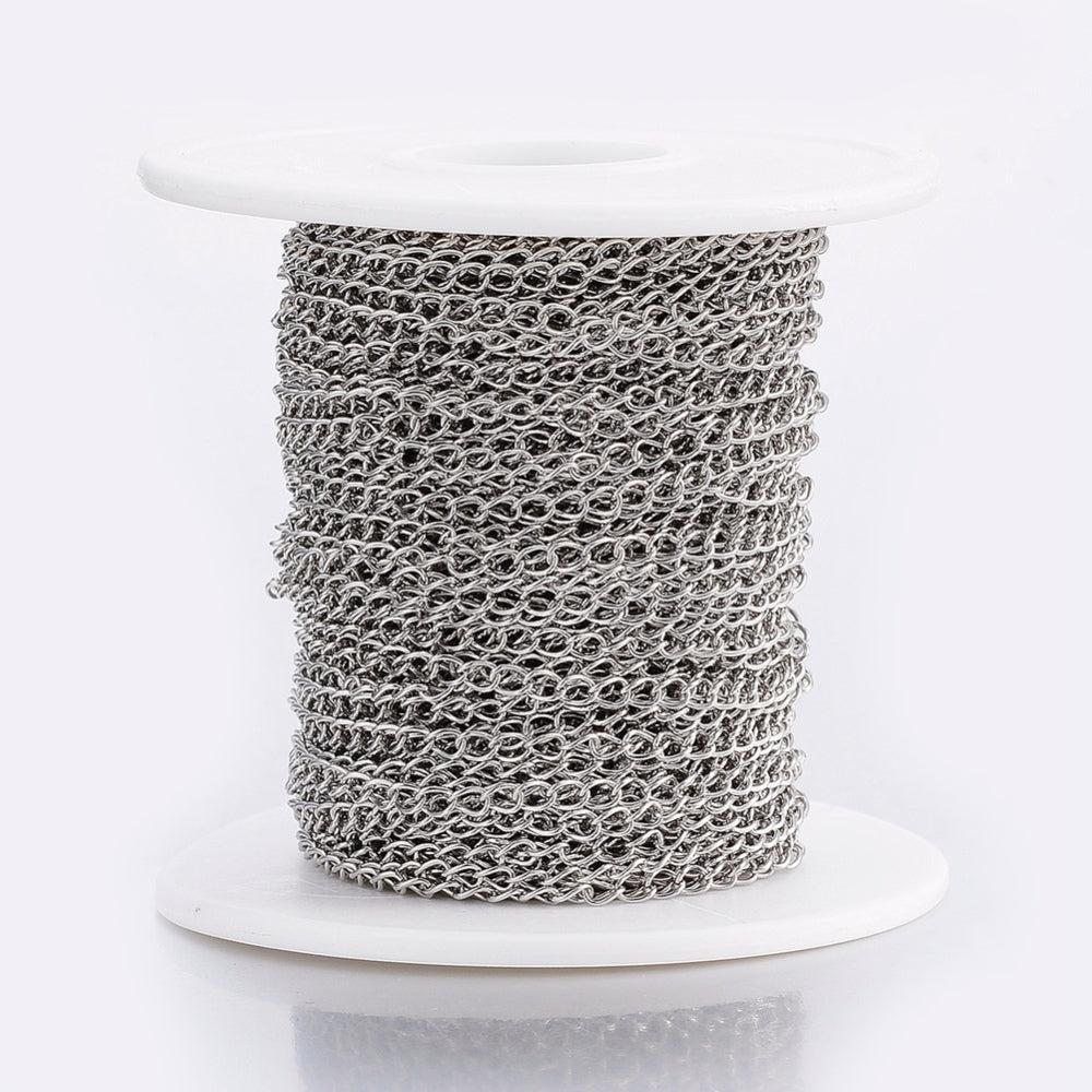 Verlengketting RVS Zilver 3.5x2.5mm - per 10cm-Ketting-Kraaltjes van Renate