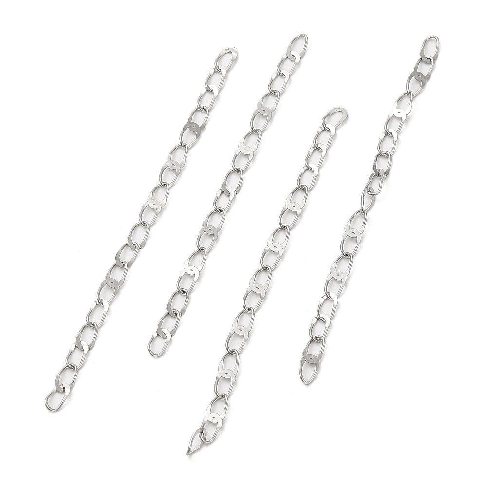 Verlengketting RVS Zilver 47-55mm - per stuk
