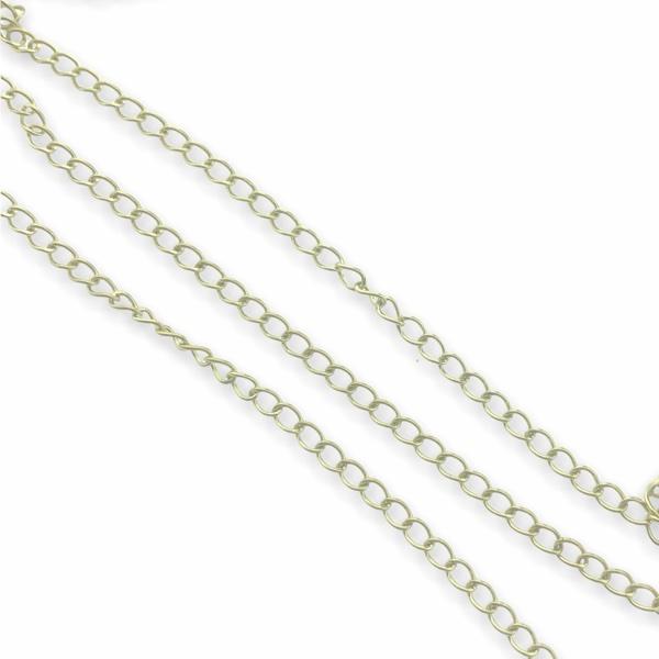 Verlengketting RVS goud 3,5x2,5mm - prijs per 10cm-Kraaltjes van Renate