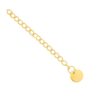 Verlengketting met 8mm muntje RVS 50mm-Kraaltjes van Renate