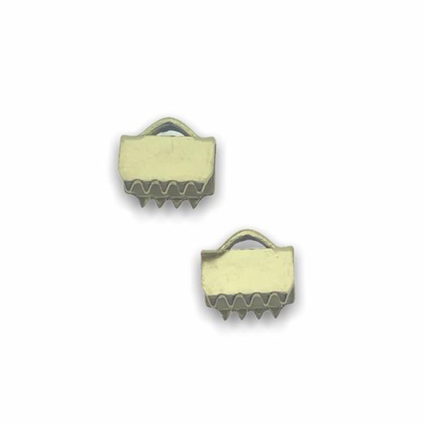 Veterklem RVS goud 6x6,5mm-Kraaltjes van Renate