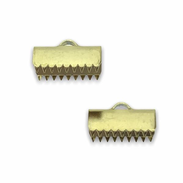 Veterklem RVS goud 8x13mm-Kraaltjes van Renate