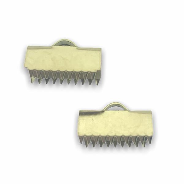 Veterklem RVS goud 9x15mm-Kraaltjes van Renate