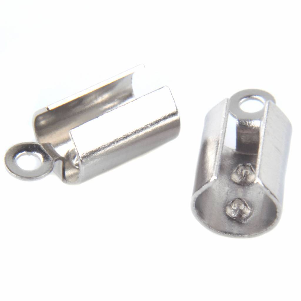 Veterklemmen RVS 10x5mm - 4 stuks-Kraaltjes van Renate