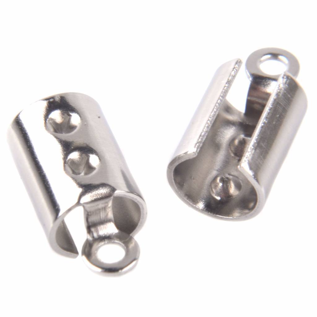 Veterklemmen RVS 11x5.5mm - 4 stuks-Kraaltjes van Renate
