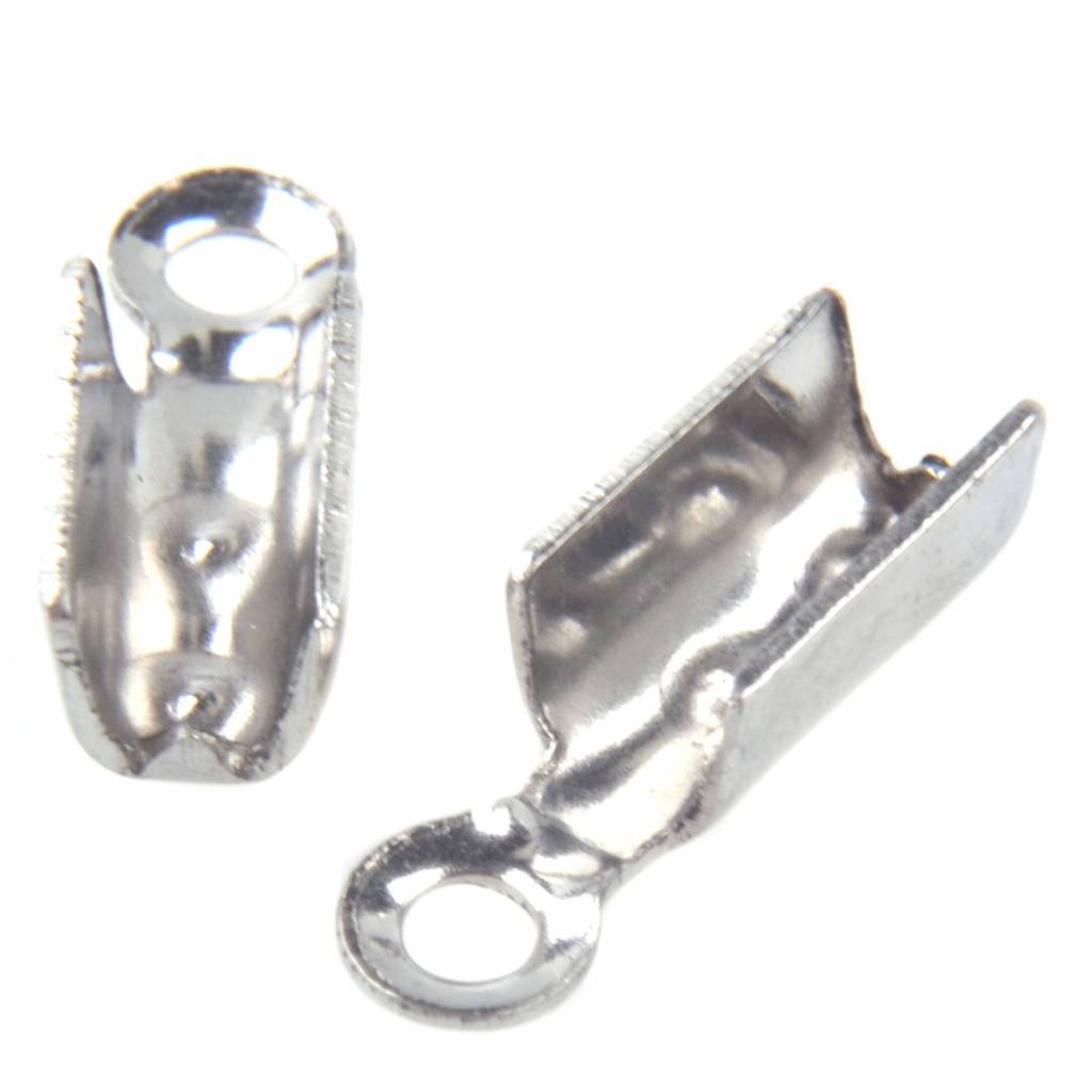 Veterklemmen RVS 8.5x3mm - 6 stuks-Kraaltjes van Renate