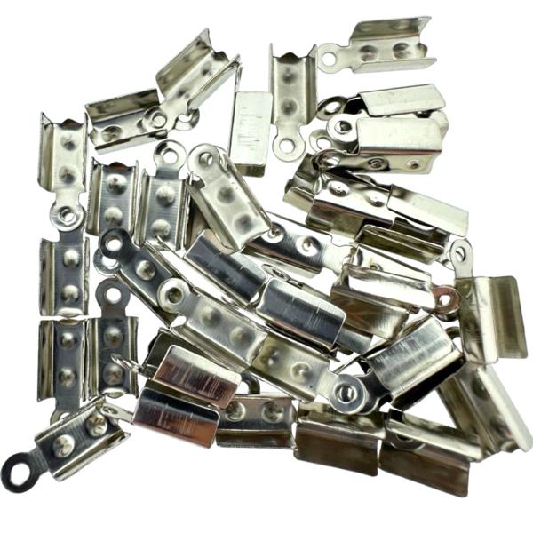 Veterklemmen zilver 13.5x5x4mm- per 5 gram-onderdelen-Kraaltjes van Renate