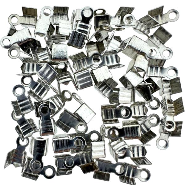 Veterklemmen zilver 7x4x4mm- per 4 gram-onderdelen-Kraaltjes van Renate