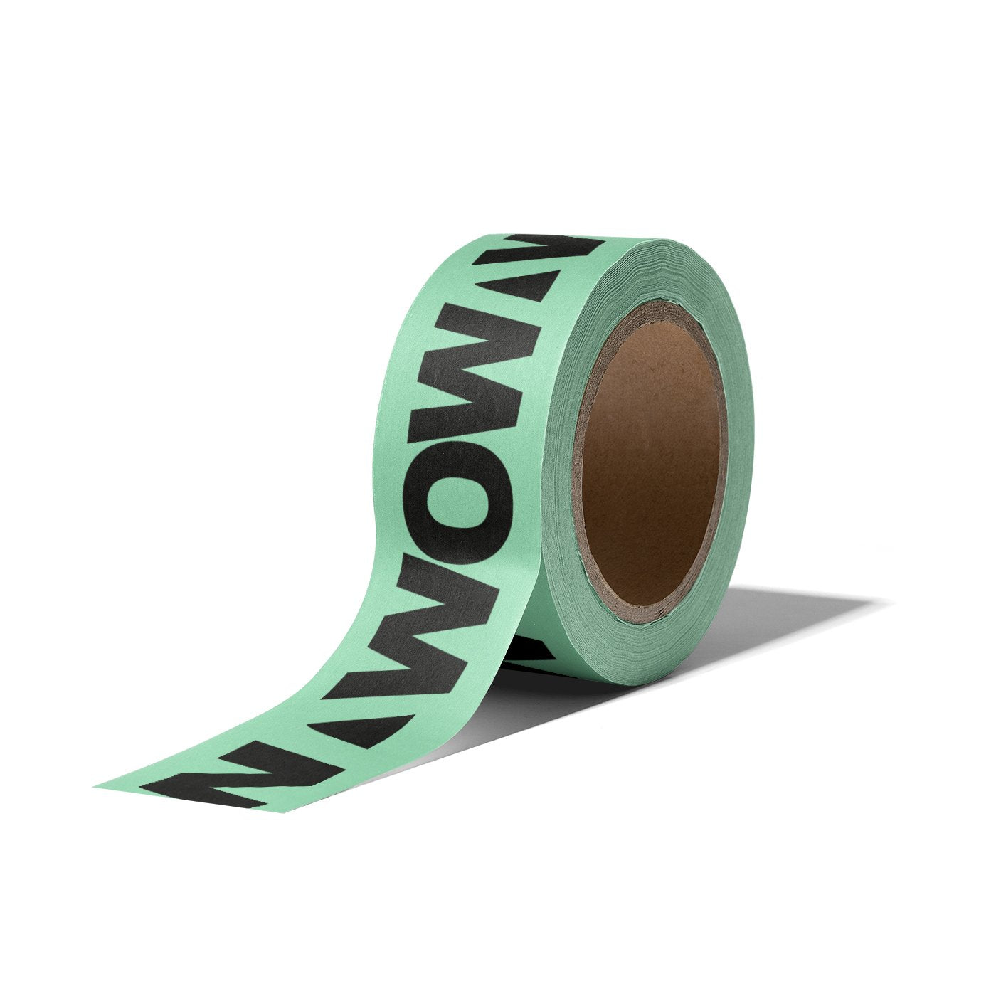 Washitape WOW statement fresh mint/zwart 15mm - 10 meter-Kraaltjes van Renate