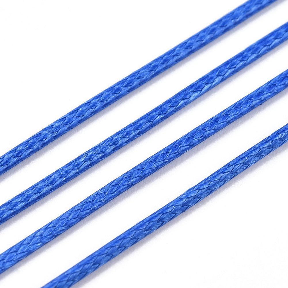 Waxkoord 1.0mm Koningsblauw - per 5 meter-Koord-Kraaltjes van Renate