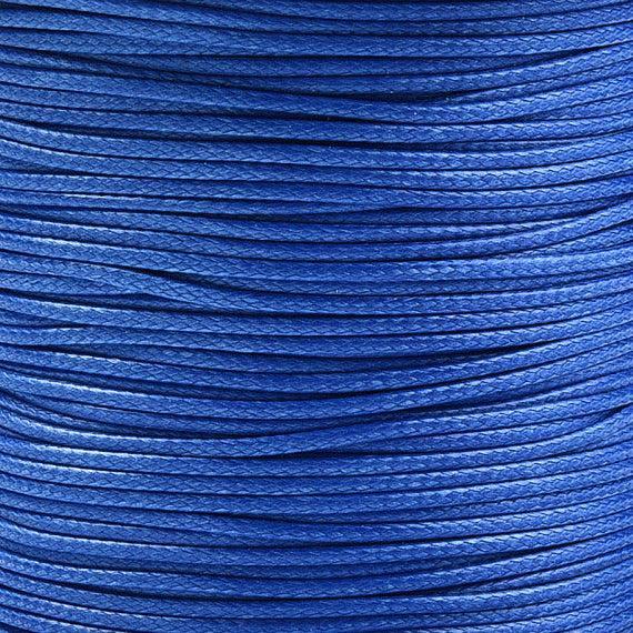 Waxkoord 1.0mm Koningsblauw - per 5 meter-Koord-Kraaltjes van Renate
