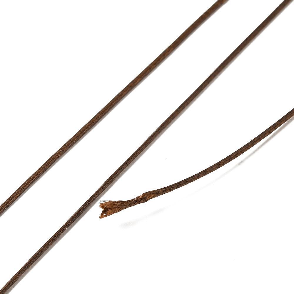 Waxkoord 0.5mm Bruin - per 5 meter-Koord-Kraaltjes van Renate