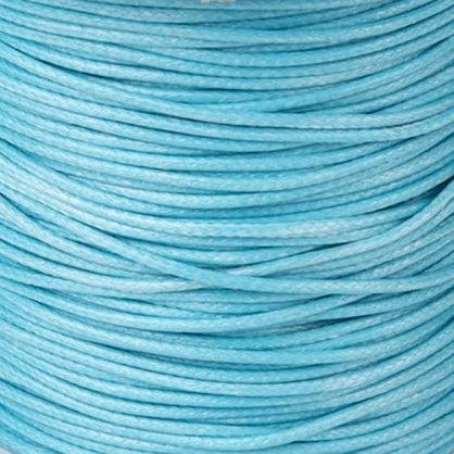 Waxkoord 1.0mm Lichtblauw - per 5 meter-Koord-Kraaltjes van Renate