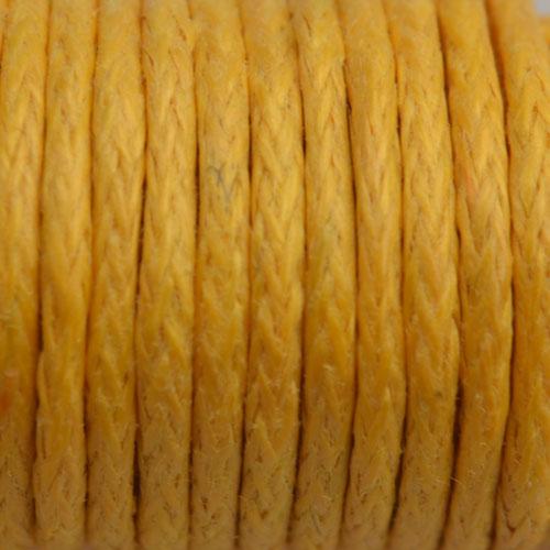 Waxkoord Oker geel 1mm - 10 meter-Kraaltjes van Renate