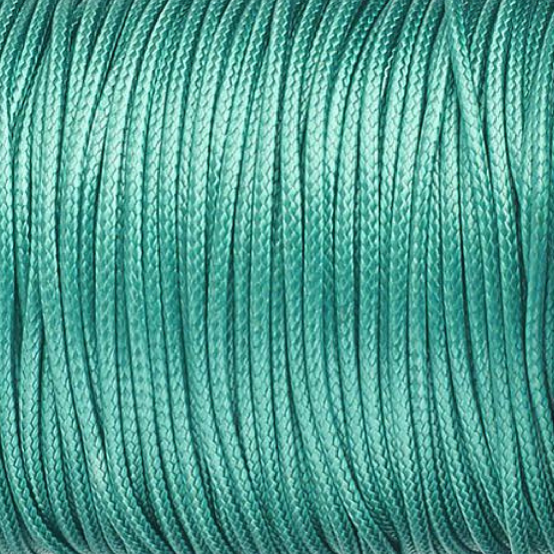 Waxkoord Turquoise 3mm - 1 meter-koord-Kraaltjes van Renate