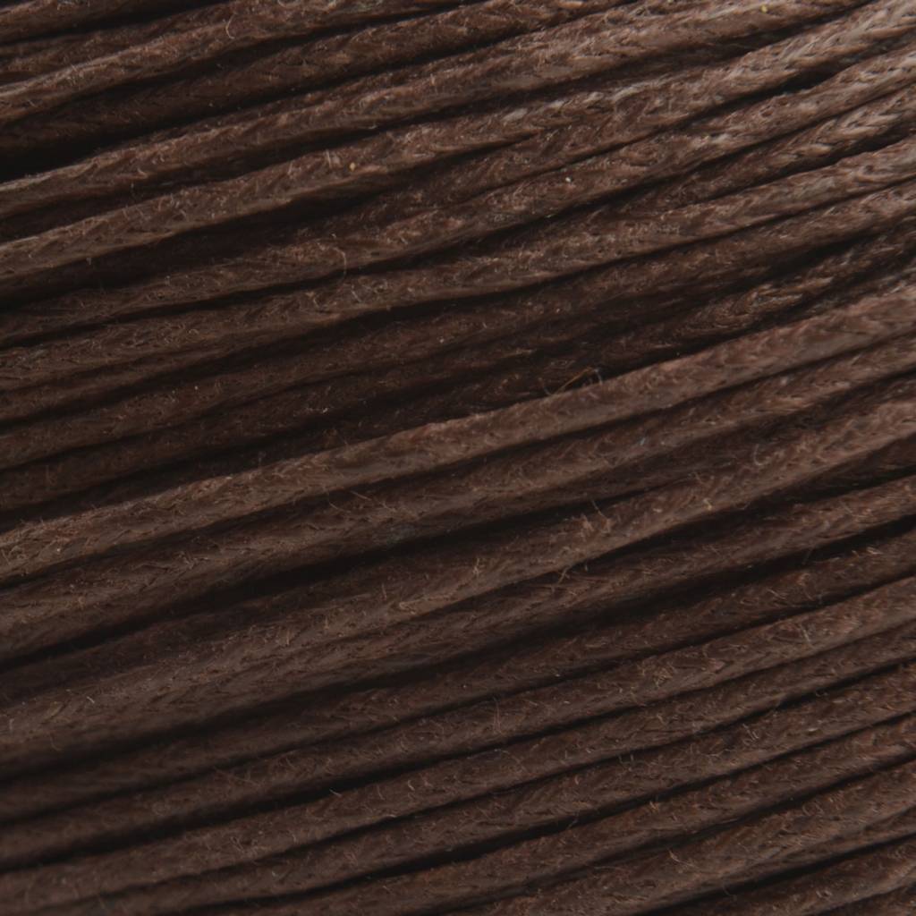 Waxkoord bruin 1mm - 10 meter-Kraaltjes van Renate