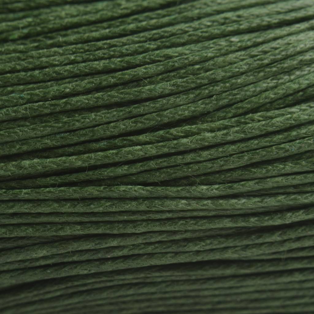 Waxkoord donker groen 1mm - 10 meter-Kraaltjes van Renate
