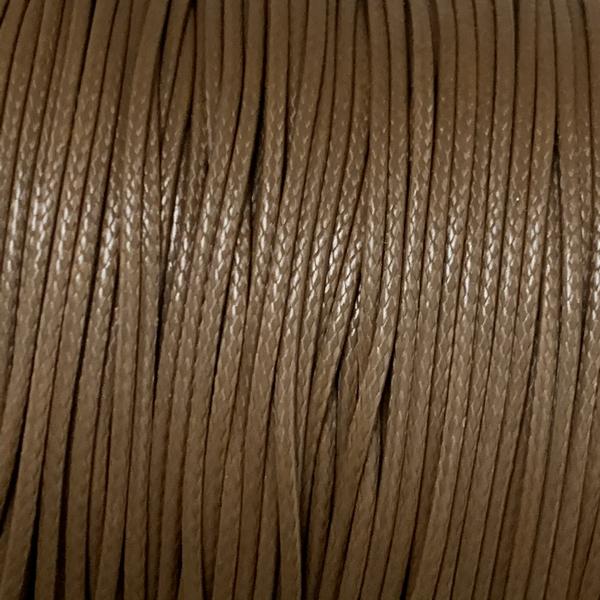 Waxkoord shiny Brown 1mm - 8 meter-Kraaltjes van Renate