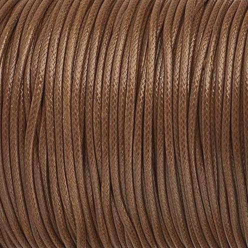 Waxkoord shiny Camel 1mm - 5 meter-koord-Kraaltjes van Renate