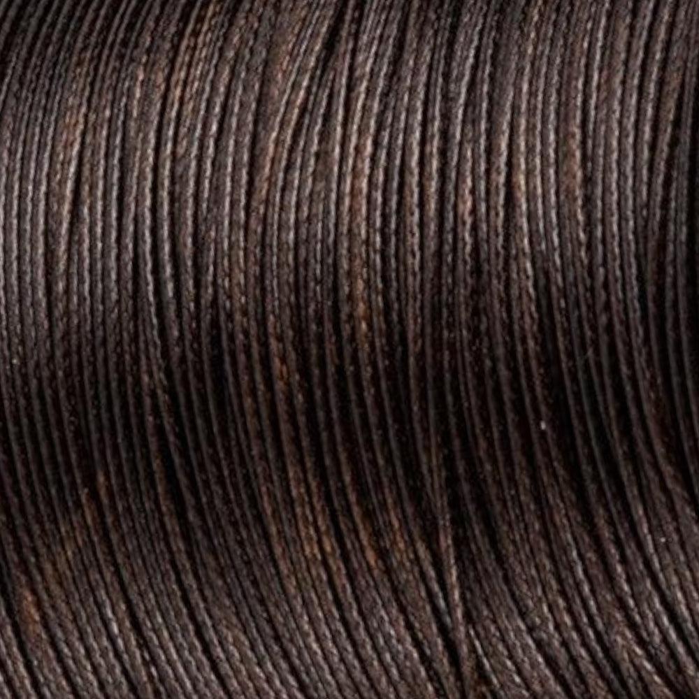 Waxkoord shiny Coconut Brown 0,9mm - 5 meter-koord-Kraaltjes van Renate