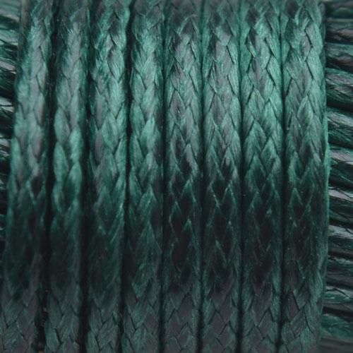 Waxkoord shiny Dark green 1mm - 8 meter-Kraaltjes van Renate