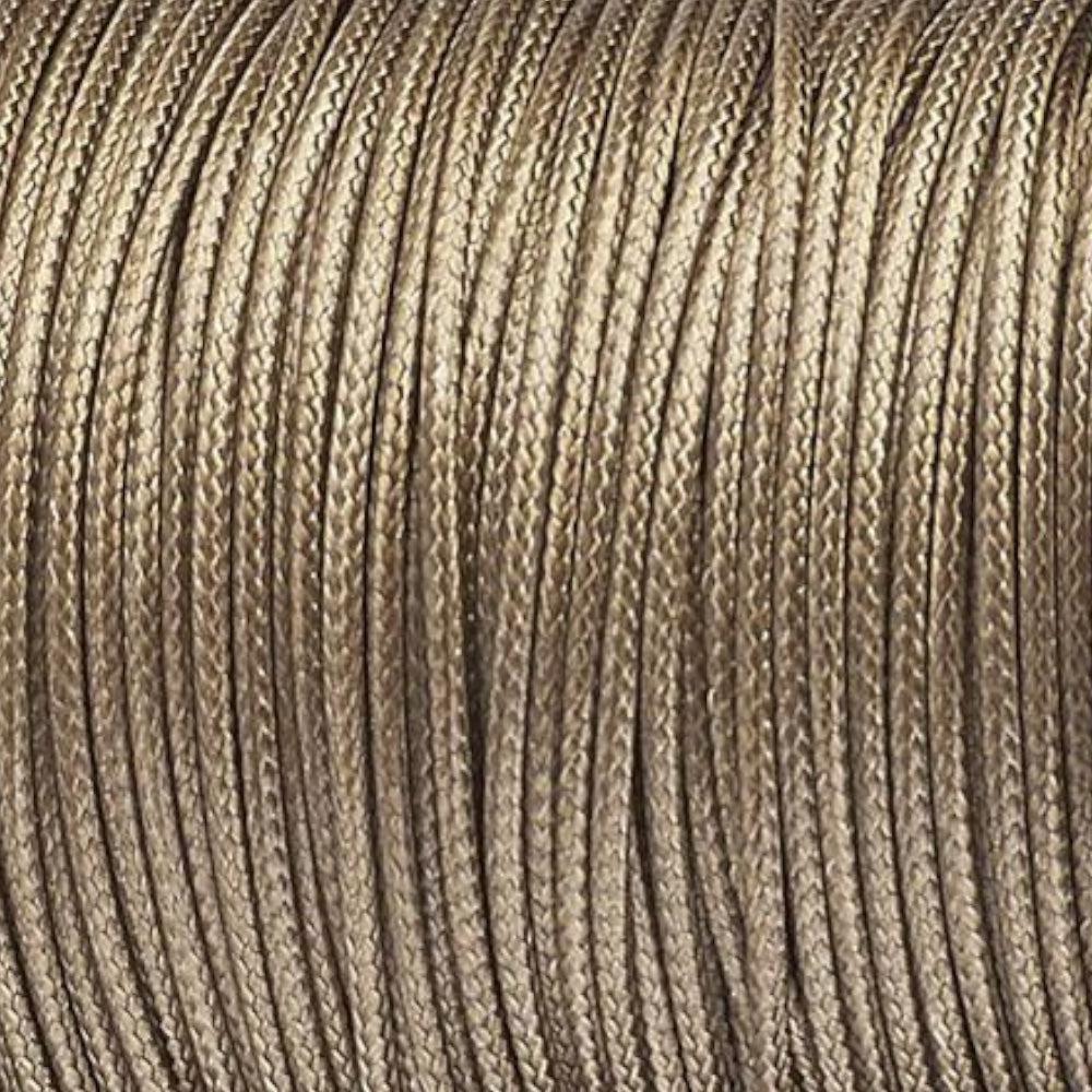 Waxkoord shiny Tan 1mm - 5 meter-koord-Kraaltjes van Renate