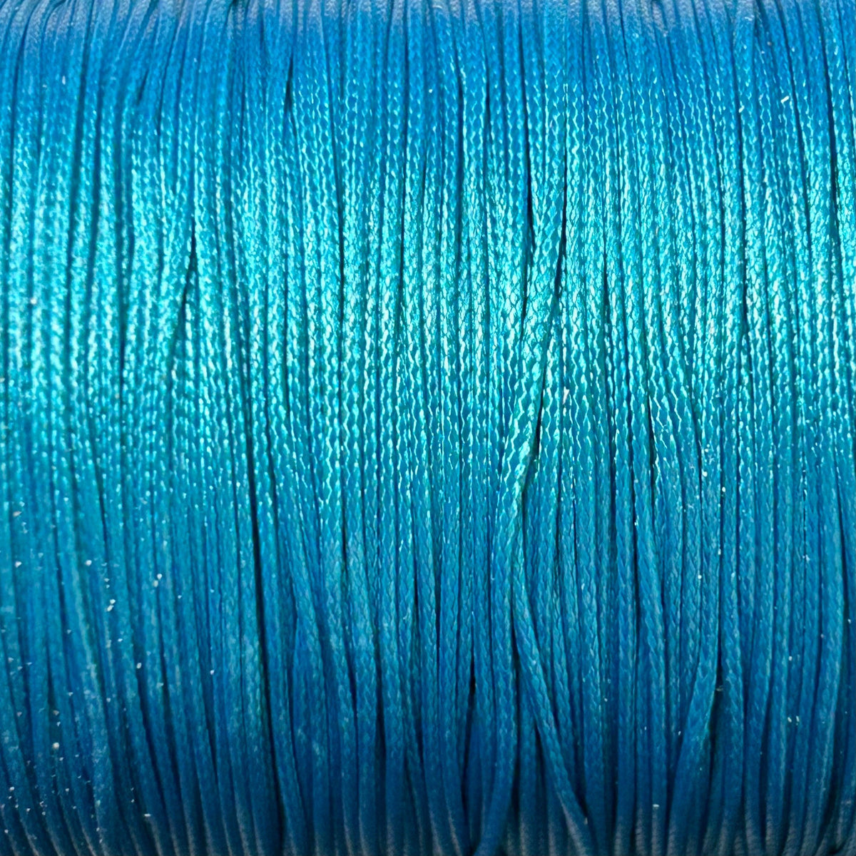 Waxkoord shiny blauw 0,9mm - 5 meter-koord-Kraaltjes van Renate