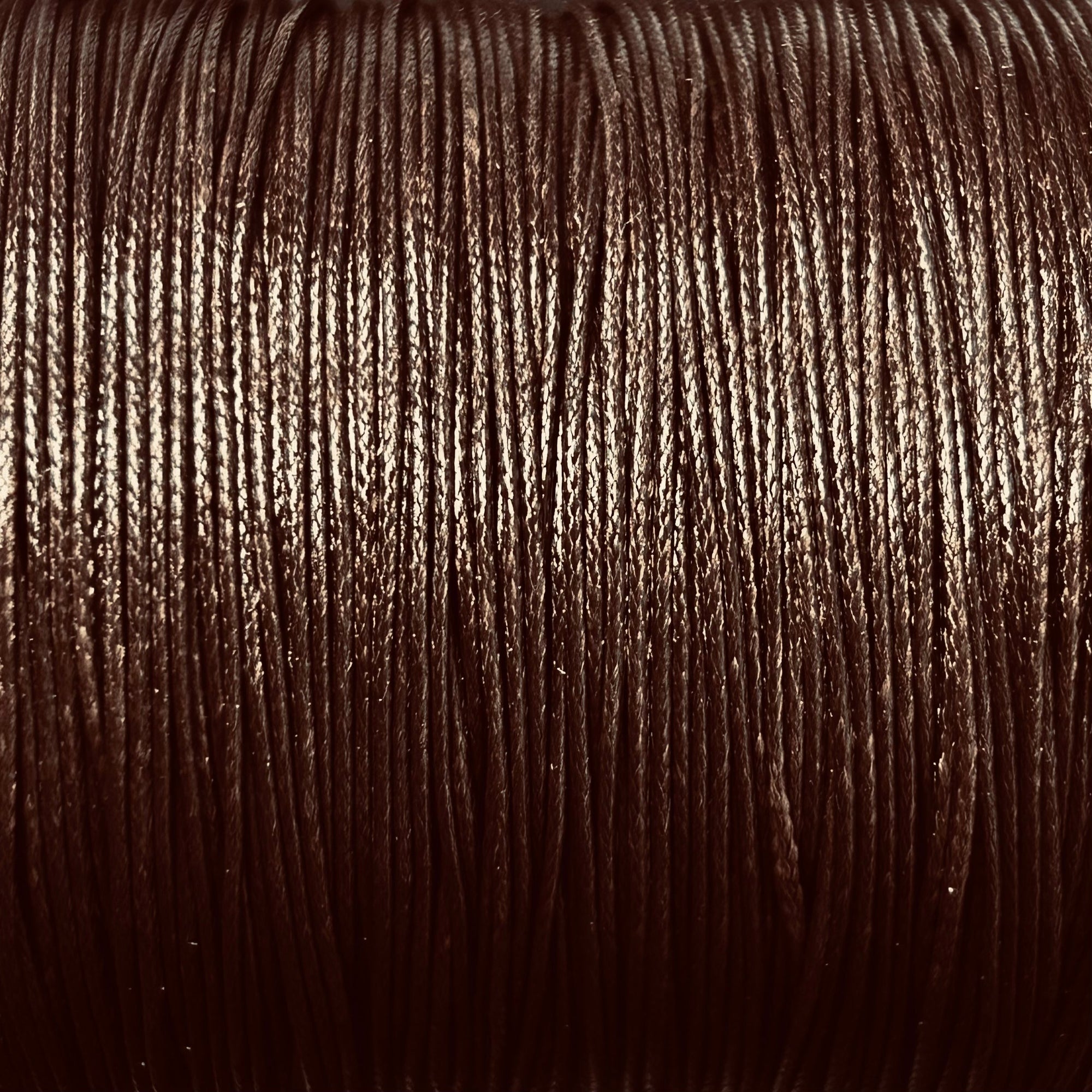 Waxkoord shiny dark brown 0,9mm - 5 meter-koord-Kraaltjes van Renate